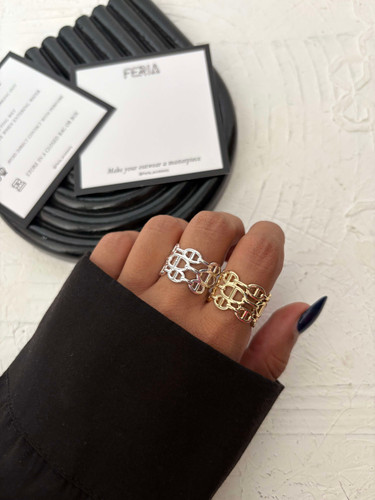 انگشتر زنانه طرح هرمس